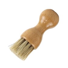 1Pcs Wooden Pig Hair Shoes Brush Multifunctional Durable Khaki Cleaning Tool