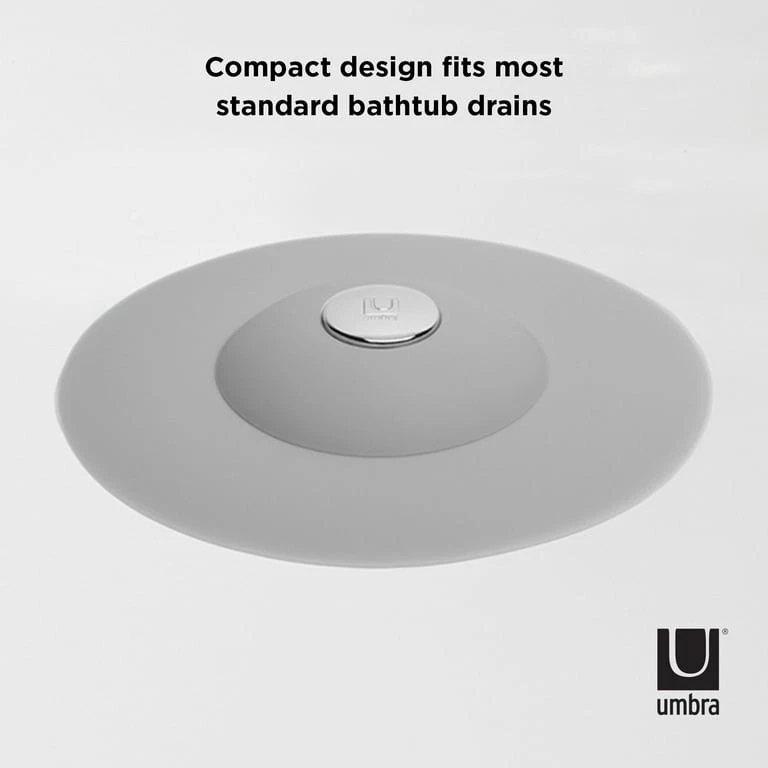  Umbra Flex Drain Stop Hair Catcher Gray - Image 4 of 4
