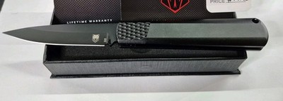 CobraTec Gideon Black Folding Knife Hidden Release Brand New Lifetime Warranty