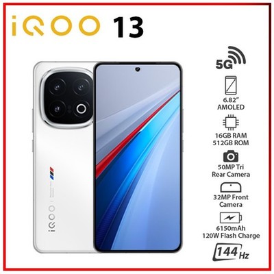 (Unlocked) iQOO 13 5G 16GB+512GB LEGEND Dual SIM Octa Core Android Mobile Phone