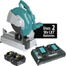 Makita XWL01PT 36V LXT BL Li-Ion 14" Cut‑Off Saw Kit with 2 Batteries (5 Ah) New