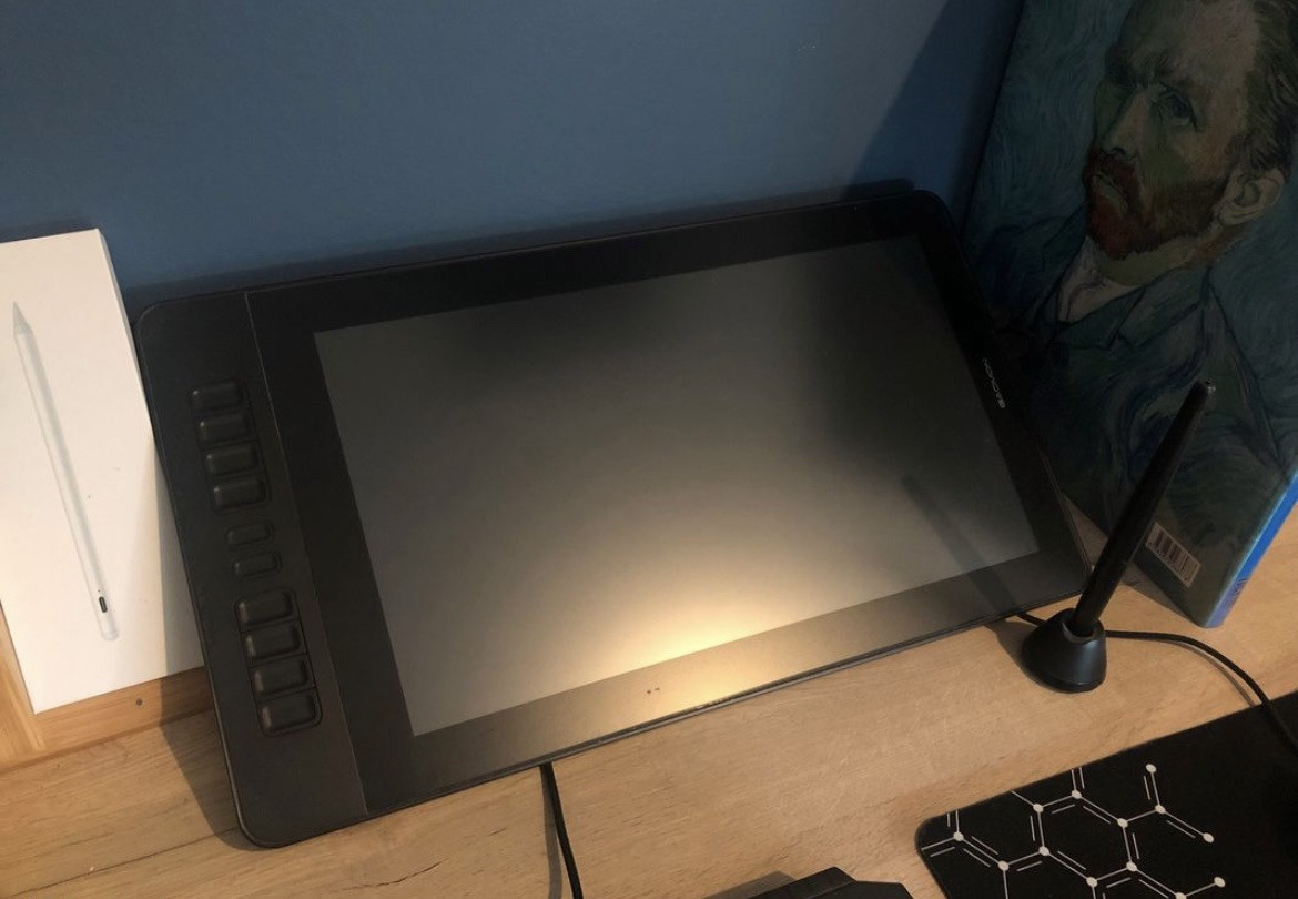 Tablette graphique avec écran PD1560 moniteur dessin numérique 1080p IPS