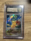 Pokemon Pikachu 027 Holo Black Star Promo Paldea Evolved ETB - CGC 10 PRISTINE