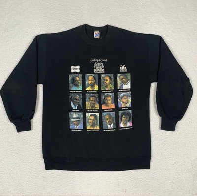 VTG 90s Gallery Of Greats Black Filmmakers Sweatshirt Size L Made in USA Black