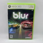 Blur Microsoft Xbox 360 2010 No Manual Tested Working Fast Shipping