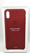 NEW  Apple - iPhone XS Max Leather Case - Red - MRWQ2ZM/A Authentic OEM