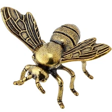 TOYANDONA Gold Bee Figurine - 1pcs Insect Figurines Brass Bee Statue Vintage ...