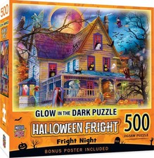 MasterPieces Jigsaw Puzzle; Fright Night - glow-in-dark; 500 pieces