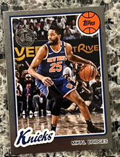 2025 Topps Basketball 45th Anniversary Mikal Bridges #80Bk-38 New York Knicks