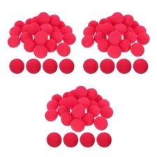  3 Pieces Sponge Clown Nose Red Adorable Adult Cosplay Prop Decor