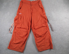 Vintage UFO Pants Mens 34 Orange Raver Rave Paratrooper Parachute Y2K 90s