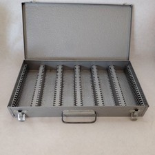 VTG Photo Slide Metal Storage Case Blank Index Card 150 Slides