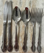 6pc set Flambeau (Stainless) by Reed & Barton knives forks spoons