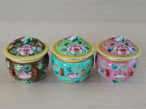 民国许顺昌粉彩瓷花神玲珑茶叶罐 Group Chinese Famille Rose Porcelain Painted Flowers Tea Caddy