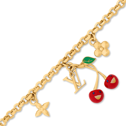 1 Biz Day Ship Louis Vuitton x Takashi Murakami Cherry Bracelet M02476 2025 - Picture 4 of 8
