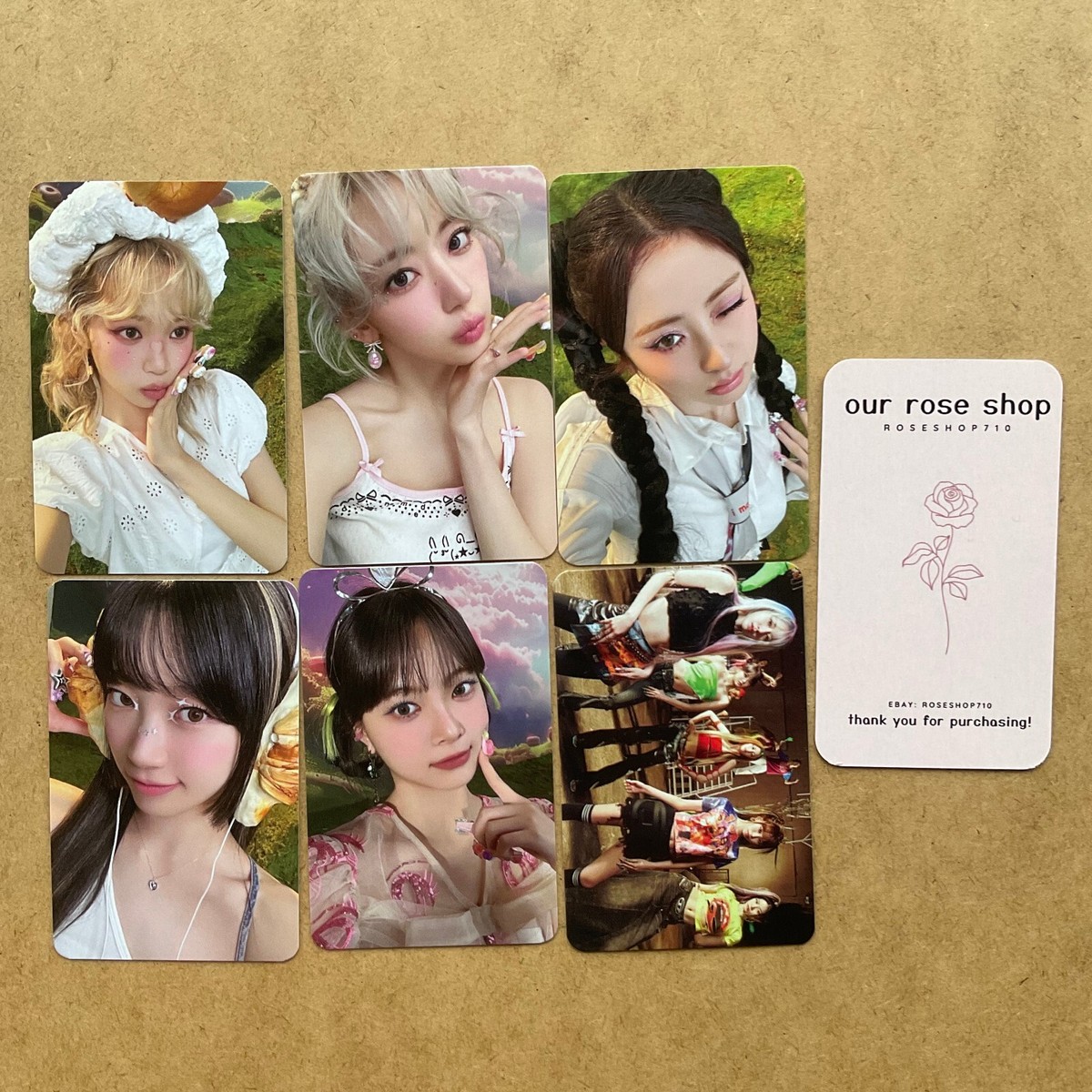 アーモンドアイ　図書カード LE SSERAFIM Crazy 4th Mini Album Aladin Official Standard Preorder