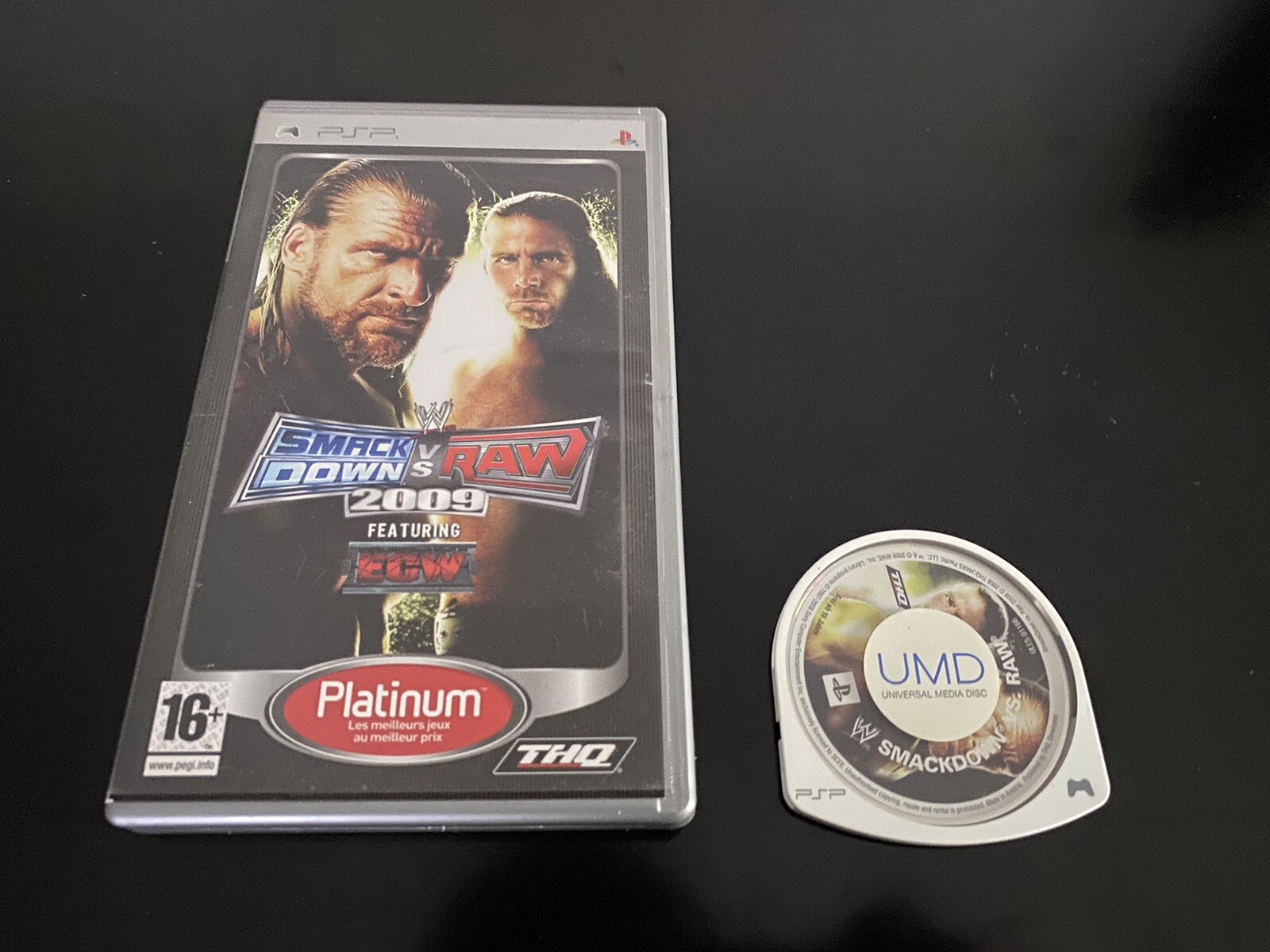 WWE SMACKDOWN VS RAW 2009 FEATURING ECW SONY PSP EDITION PLATINUM FR PAL
