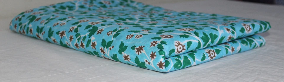 Traditional Running Loose Fabric Indian Handblock Print Cotton Fabric By Yards - image 2 of 4