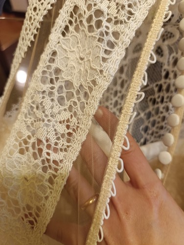 Abito da Sposa Bianco Macramè - Taglia 42 - Foto 11 di 13