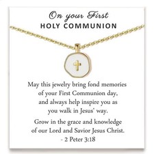 Colorful Cross Necklace for Women Girls, Valentines Day  Birthday  First Co...