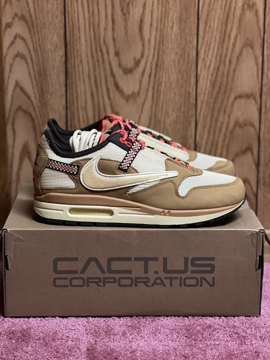Men's Nike Air Max 1 Travis Scott Friends & Family Wheat Lemon