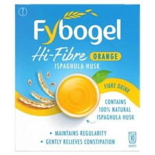 Fybogel Orange Fibre Sachets x10 | Relieves Constipation & Maintains Regularity