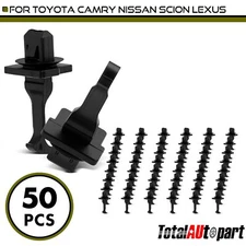 50x Roof Garnish & Front Pillar Post Trim Clips Retainer for Toyota 7x12mm Nylon