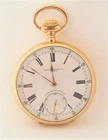 Antique 18K Gold PATEK PHILIPPE CHRONOMETER GONDOLO Pocket watch c.1910 56 mm