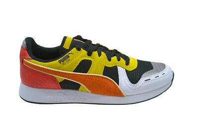 Puma RS 100 X Roland black puma white orange Sneaker schwarz