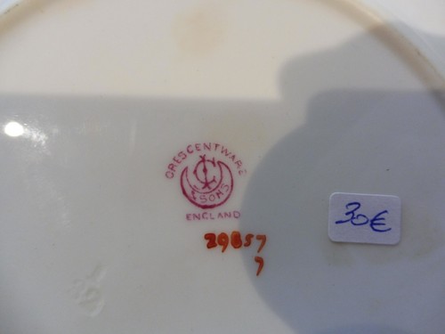 SUPERBE PETITE ASSIETTE ENGLAND 17 CM FAIENCE - ETAT COMME NEUF - Picture 3 of 3