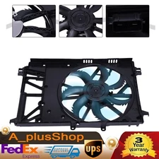 Radiator Cooling Fan Assembly For Toyota RAV4 LE XLE 2.5L 2019 2020 2021 Black