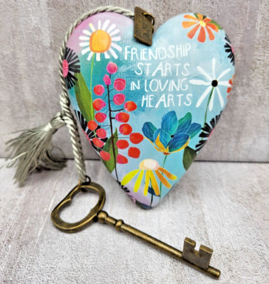 Demdaco *Art Hearts* Hang or Stand Decoration Friendship Gift Key Easel Stand
