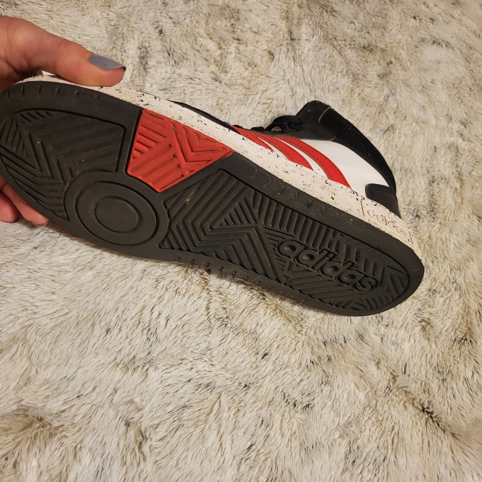 Adidas Hoops 3.0 Basketball Shoes - US Youth Size 5 Women's Size 5