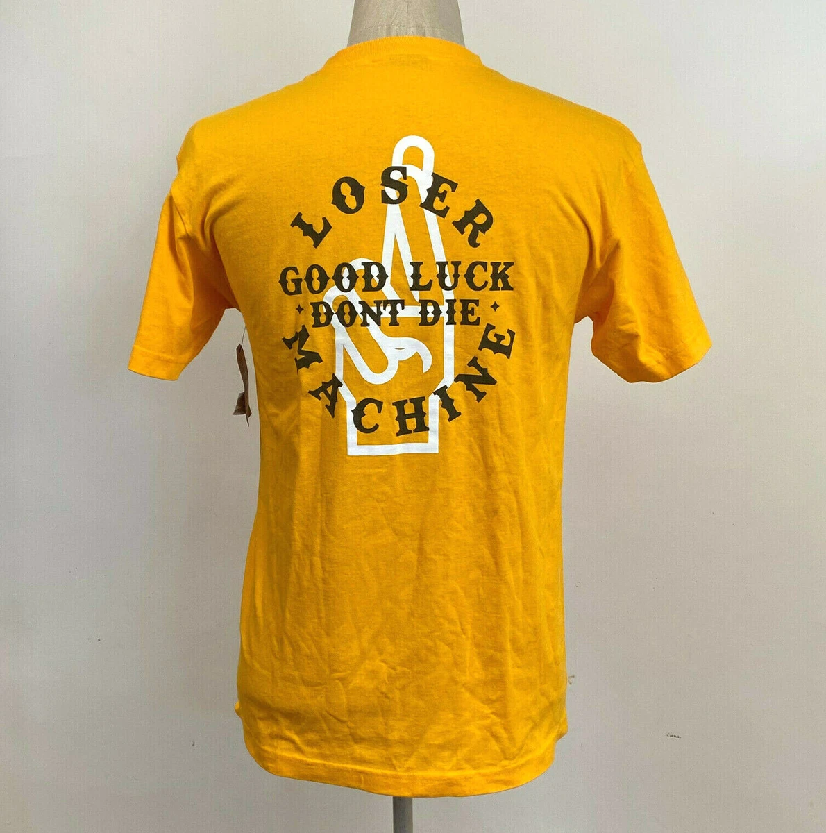 Loser Machine Men's T-Shirt Don't Die Gold Size M NEW | eBay