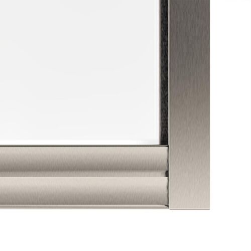 ELEGANT 48" x 72" Sliding Shower Door Bypass Semi-Frameless 1/4" Glass Brushed - Picture 4 of 11