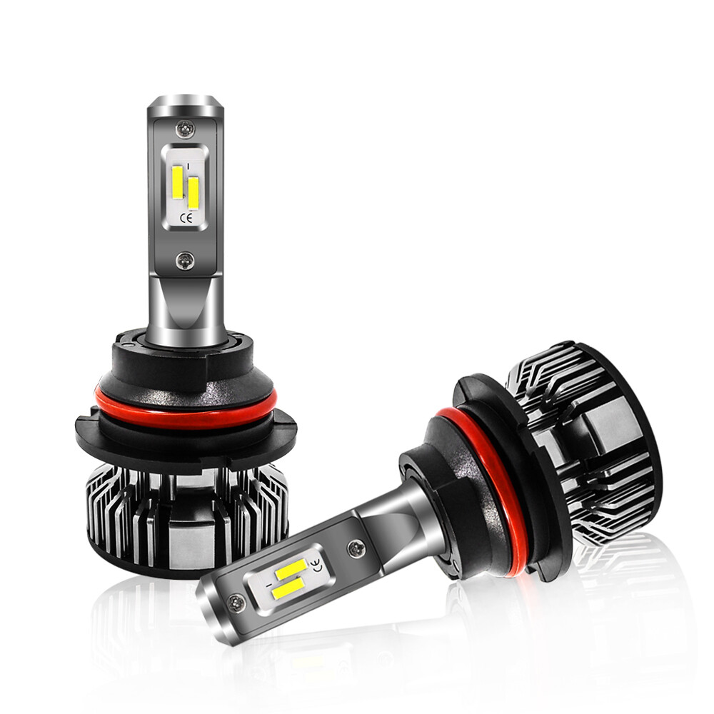 Alla Lighting 9007 Headlight Bulb,Old Halogen Convert to Pure White Bright LED
