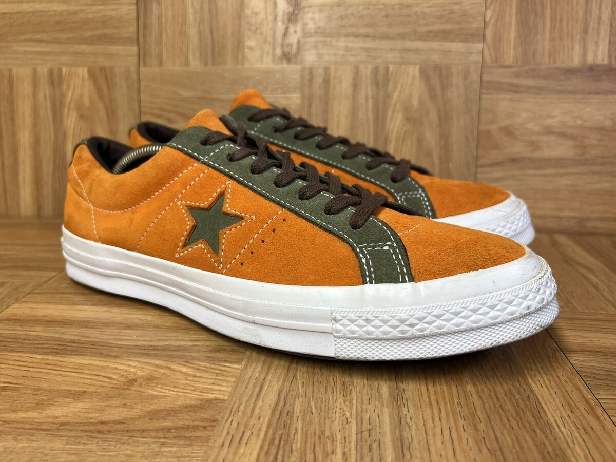 RARE🔥 Converse One Star Mandarin Orange Olive Suede RARE🔥 Converse One Star Mandarin Orange Olive Suede