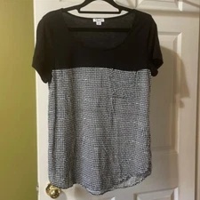 Splendid black and white women's top size medium