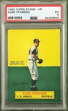1964 TOPPS STAND UP ALBIE PEARSON  PSA 5 L.A. ANGELS SET BREAK  SHORT PRINT