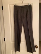 Escada Grey Flat Front Mid-rise Vintage Pants 38 US 8/Fits a US 6 - Inseam 32"
