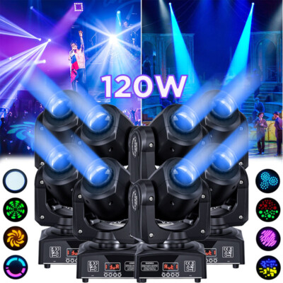 120W LED Moving Head Light RGBW Gobo Beam Stage Spot Lighting DJ Disco Party DMX