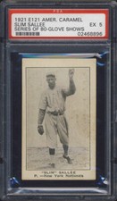 1921 E121 American Caramel Slim Sallee (Glove Shows) PSA 5 New York Giants