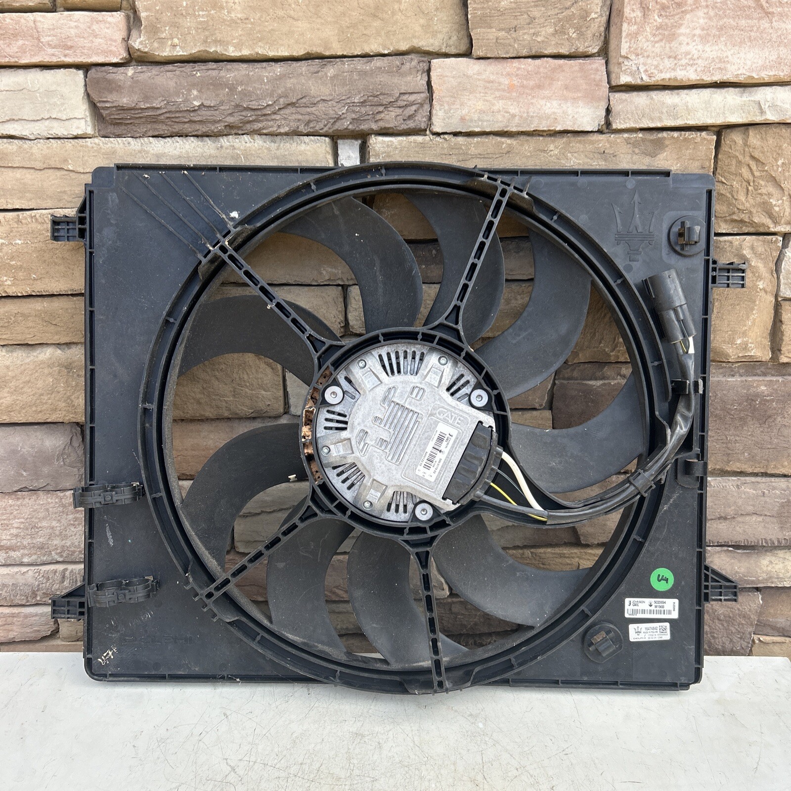 2014 - 2016 Maserati Ghibli Electric Radiator Fan 3.0T V6 Engine 670102597