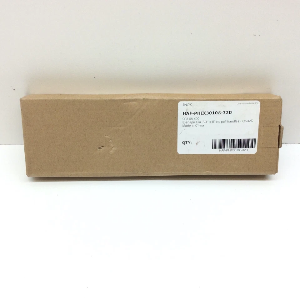 INOX PHIX30108-32D Surface Pull 8" Satin Stainless Steel Bolt Thru - Image 2 of 4