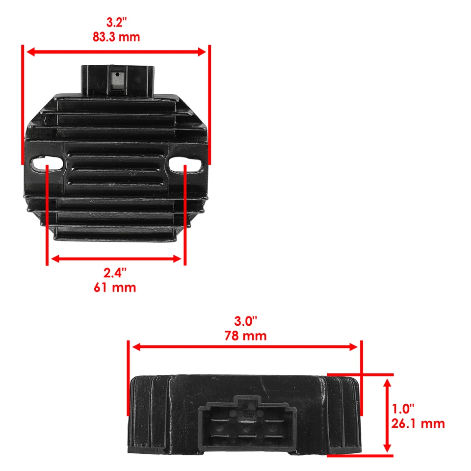 Regulador rectificador para Kawasaki Mule 2500 KAF620 1994 1995 1996 1997 98 99 00 Foto 2 de 4