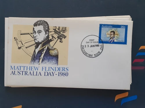 1980  australia Australia day FDC ingleburn  postmark