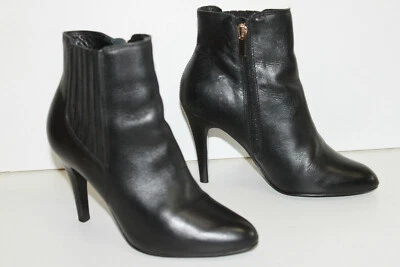 MINELLI Bottines Boots Cuir à Talons Hauts et Fins T 35 TBE - Photo 1/4