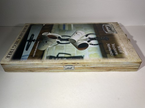 Western Moments Black Horseshoes Mug Rack with Box 20" Tall - Picture 11 of 24