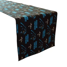 CAROLINA PANTHERS Table Runner Sports Football Team Party Table Decor 