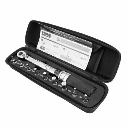 1/4" DR 1-25Nm Einstellbare Fahrrad Drehmomentschlüssel Kit Befestigungs Tools